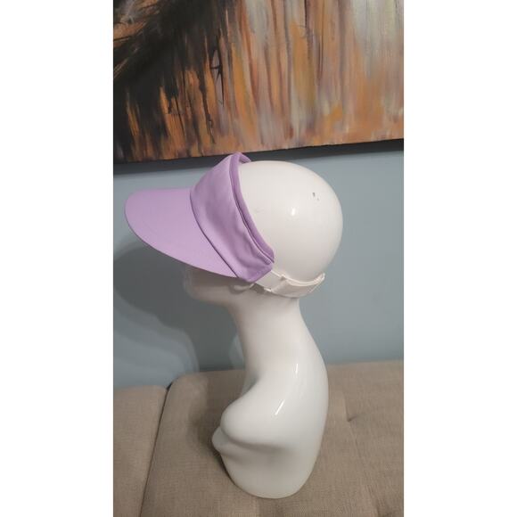 Vintage Chapeaux Inc. Lavender Visor Made in USA One Size 80s 90s Style NWOT... - Picture 2 of 6